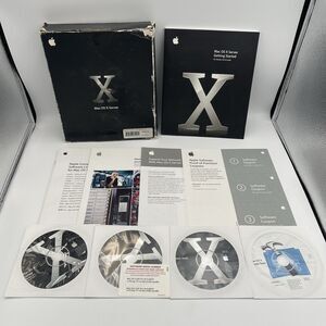 Apple Mac OS X 10.3 Panther Retail Package M9227LL/A Tools OEM